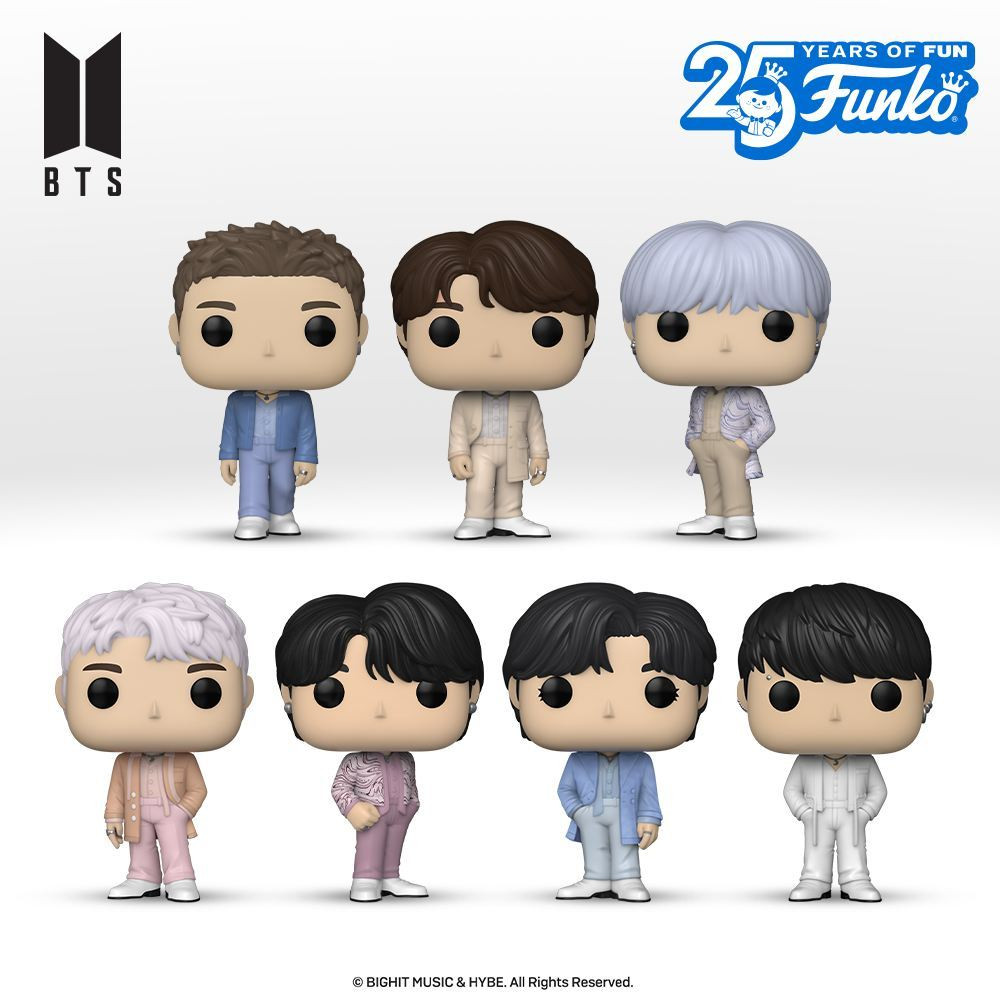 Cały południowokoreański zespół BTS w nowej wersji figurek • POPVINYL.PL